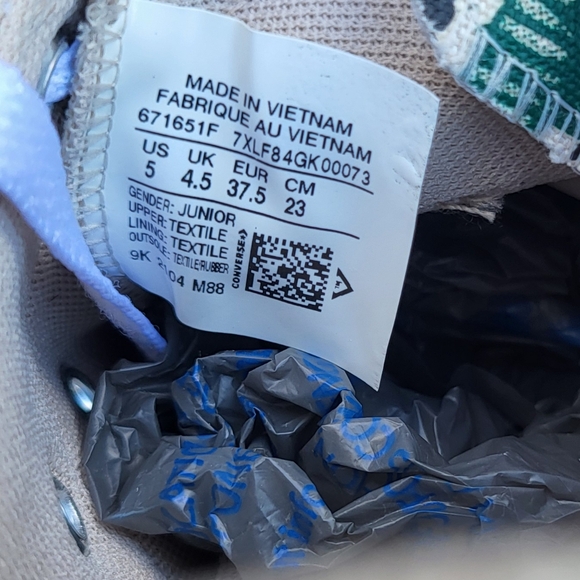 Converse Dino Daze All Star Chuck Taylor Sneaker Dinosaur Kid Junior Boy Girl 5 - Picture 6 of 7